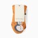 Baby mittens minku, brick color, 18 cm