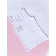 T -shirt for girls, height 128 cm, white color