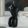 Figure candle "Female Crystal" Black, 10cm