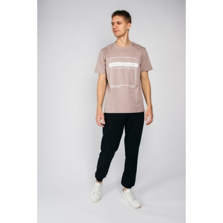 Male T -shirt, size 50, coffee color