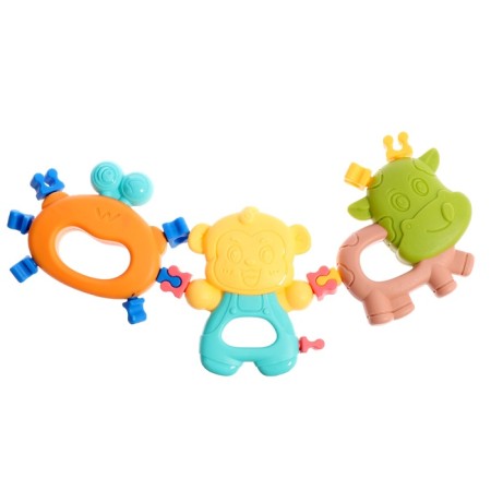 A set of rattles with teeth teeth, 9 items-12
