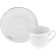 Coffee service 6/9 Constance, decor "Gray ornament, Platinum layering", 15 items