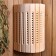 Lampshade from linden, wall -mounted rubble