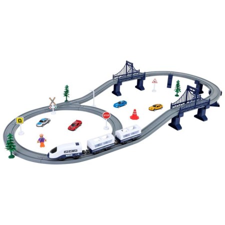 Railway for children "My City", 64 items, on batteries-1