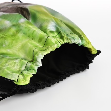 Bag for shoes on the lace, green color-2
