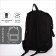 Youth backpack from lightning textiles, 5 pockets, black color