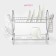 Drying dryer “Strak”, S-shaped, 40 × 23.5 × 34 cm, chromium color