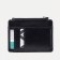 Cardholder with a section for coins, Textura, black color
