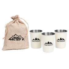 A set of camping glasses 