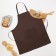The apron is saving and I am brown color, 65*75 cm, 100% p/e