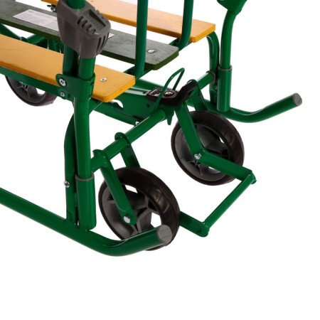 Sled "breeze 7 station wagon", with mittens, green color-2