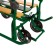 Sled "breeze 7 station wagon", with mittens, green color