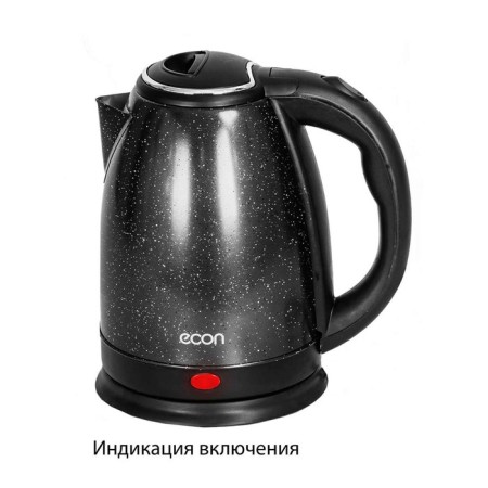 Electric kettle ECON ECO-1891ke, 1500 W, stainless steel, 1.8 l, black-2