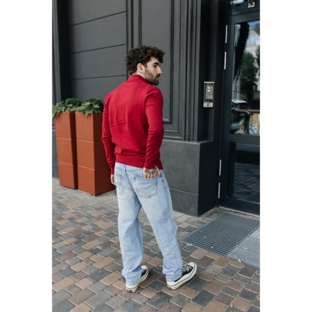 Jumper male ise, size 56, terracotta color-10