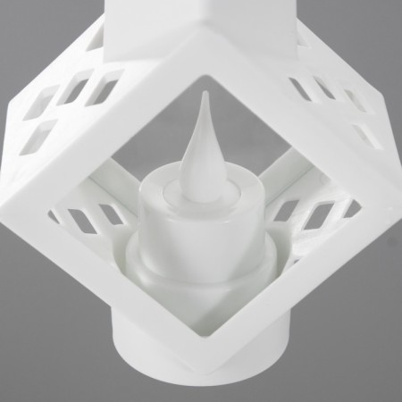 Nightmare "Candle in Cuba" 3xlr1130 White 5x9x14.5 cm Risalux-4