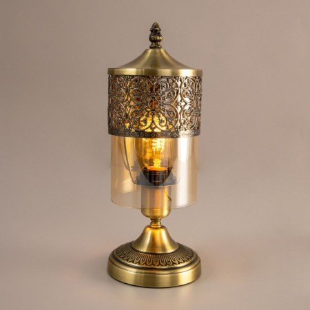EMER -table decorative lamp "Emir" CL467813 13x13x34 cm, 1x75W, E27, brown color-1