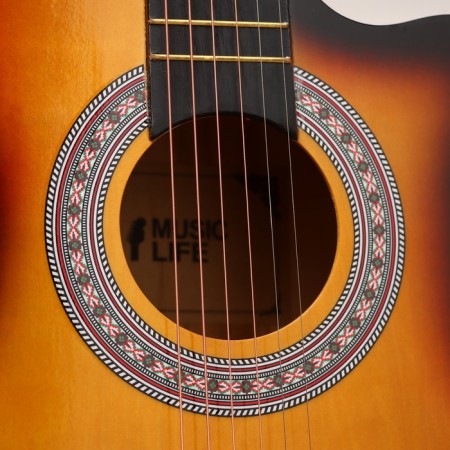 Набор гитариста Music Life ML-60A SB: гитара, чехол, струны, ремень, каподастр, тюнер-3
