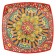 Largan Rishtan ceramics "Patterns", 31 cm, square, red mix