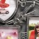 Photo frame plastic in 3 photos 10x15, 13x13 cm "Violin and notes" silver 34x32 cm