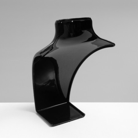 Bust for jewelry, 13.5 × 10.5 × 20 cm, h = 20 cm, black color, glossy-3