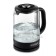 KT-6156 kettle, electric, glass, 1.5 l, 2200 watts, black