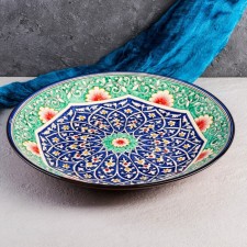 Largan Rishtan ceramics, 41cm, blue-green,