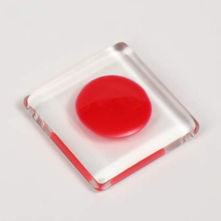 Gel nail polish, Glow in the Dark, 3-phase, 8ml, LED/UV, luminescent, red color (46)-10