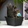 The desktop fountain from the network, the backlight "Bronze Ganesha and lotuses" 22x13x13 cm