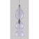 Suspended lamp Crystal Lux, Iris 2075/201, E14, 1x60 W, 47x13x13 cm, chromium color