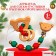 Gift set "Santa Claus", 2 items: holder for nipples-dummy and rodent rodent, New Year's gift packaging