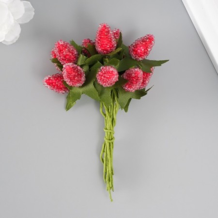 Decor for creativity "Strawberries in Sahara" Berry 1.5x2 cm