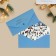 Gift envelope "Snow New Year", village, software touch, embossing, 19 x 9.2 cm, New Year