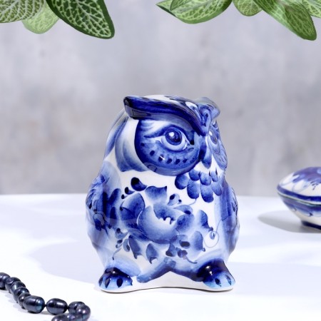 Souvenir "Owl Filya", Gzhel-1
