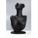 Bust for jewelry 18 × 8 × 32, hole in the ear, black color
