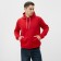 Male sweatshirt was laid down, red color, size 58
