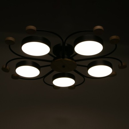 Causteen 1314/5bk LED 120W 3000-6000K Black 90x90x15 cm Bayerlux-2