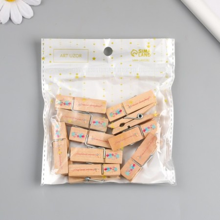 Decor for creativity Tree "clothespin - did you order happiness?" set 10 pcs-7