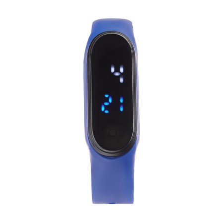 Watches electronic watches, silicone strap, blue-1