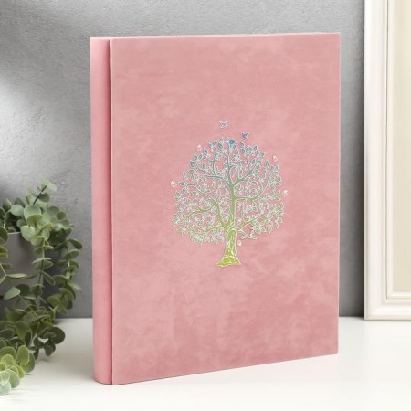 Photo album in 400 photos 10x15 cm "Silver tree" Textile 34.5x27.5x5.5 cm