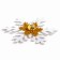 Decor "Snowflakes", set of 6 pcs.