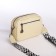 Women's bag with lightning, beige color