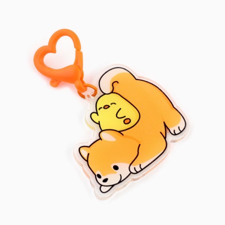 Key keychain "Siba-Inu", 5 x 7.2 cm-1