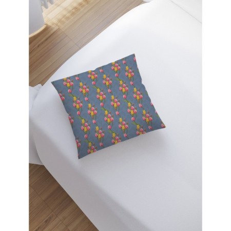 Decorative pillowcase "Spring flowers", on lightning, size 45x45 cm-1