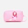 Cosmetic bag with a handle, a pink color
