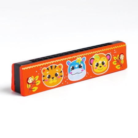 Gun accordion "animals", color orange color-1