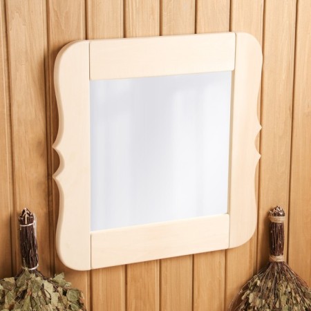 Carved mirror, linden, 50x53x3-1