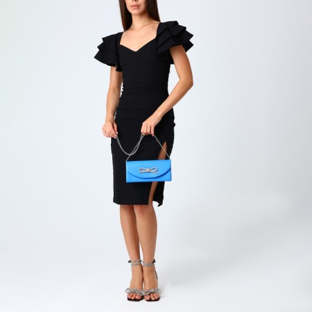 Female bag on a magnet, blue color-5