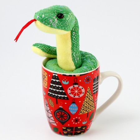 Set of "fulfillment of desires" soft toy in a circle, snake-7