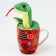 Set of "fulfillment of desires" soft toy in a circle, snake