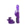 Vibrator with a clitoral stimulator Toyfa A-Toys, TPR, purple color, 22 cm